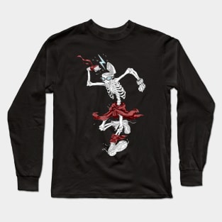 Punk Skeleton Long Sleeve T-Shirt